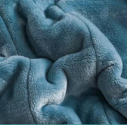 Warm Siesta Blanket Three-layer Blanket Quilt Thick Lamb Flannel Bed Linen Coral Fleece