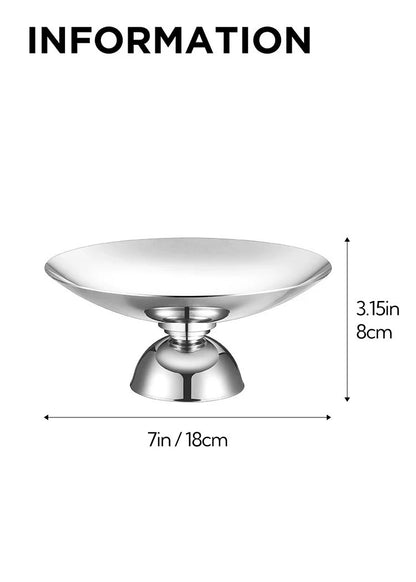 Nordic Stainless Steel Snack Candy Fruit Plate