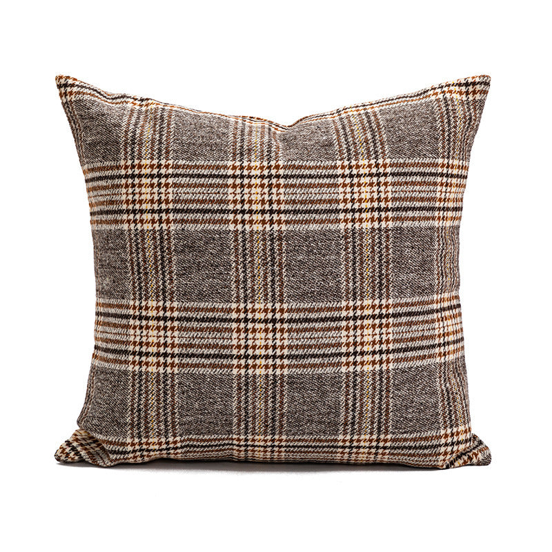 Sofa Bedroom Bay Window Nordic Brown Brown Pillow Cover