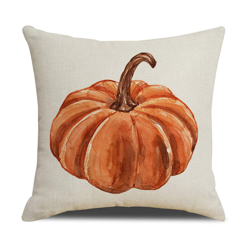 Thanksgiving Pillow Cover Pumpkin Decoration Cushion Cover