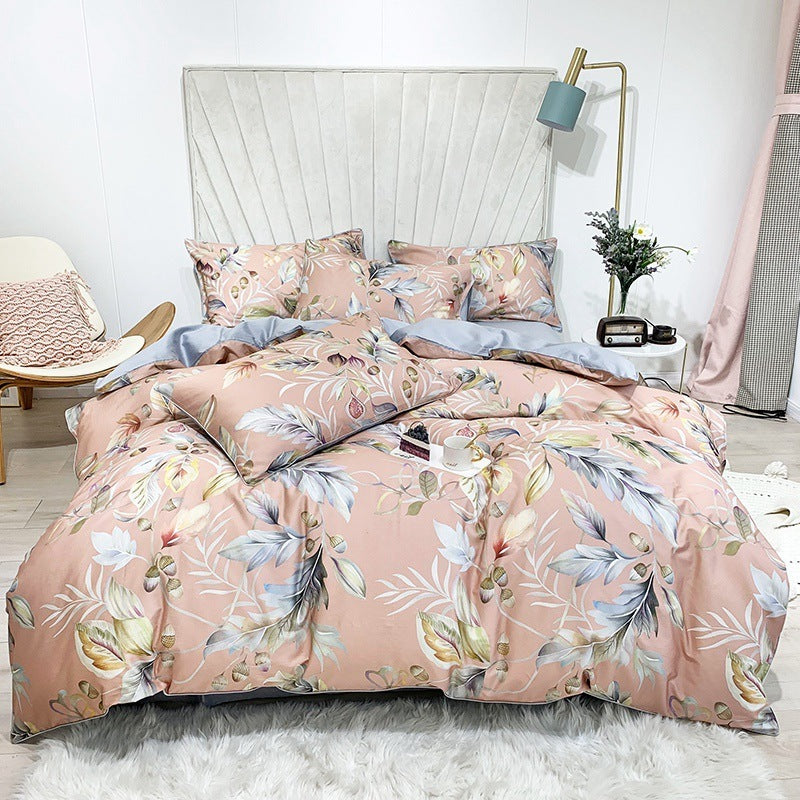 Cotton Digital Printing Bed Sheet Quilt Cover Set