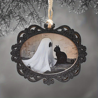 Creative Halloween Ghost Portrait Pendant