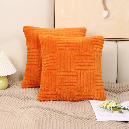 Pillow Cover Woven Plush Pillowcase Pillow Cover