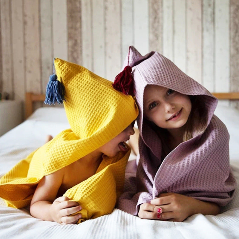 Bath Absorbent Quick-drying Children's Hooded Bathrobe