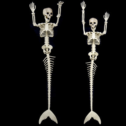 Halloween Skull Fish-skeleton Hanger Fixed Posture Simulation Chamber Props