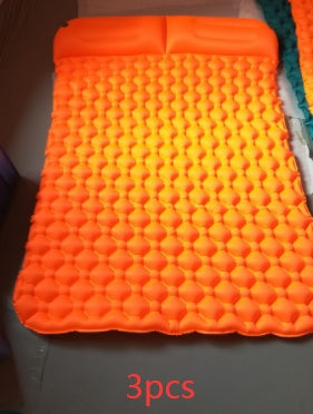 Tapis de camping gonflable pour tente, coussin double pour extérieur, pique-nique, plage, deux couvertures à carreaux, coussin pour bébé, repos à la maison, matelas doux