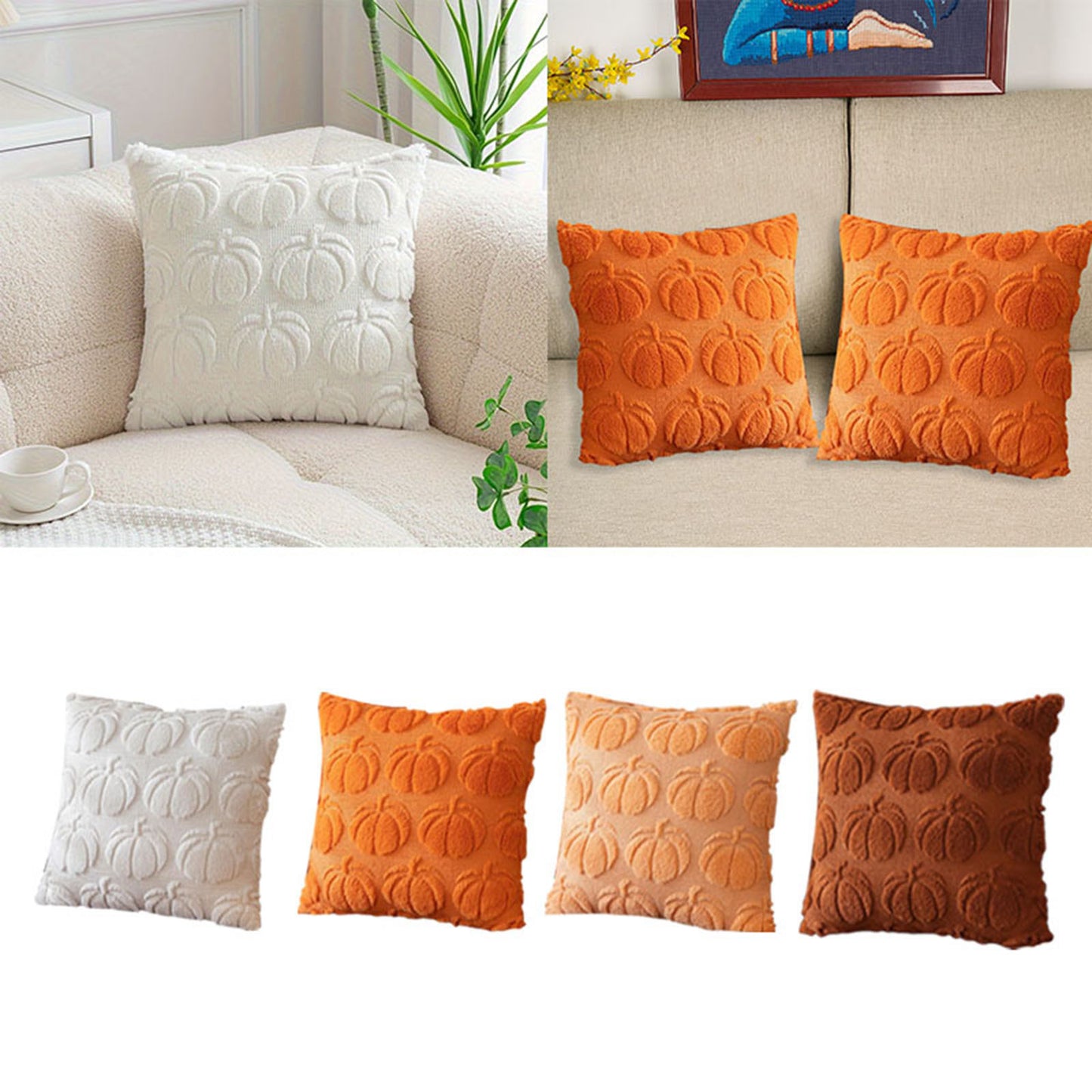 Halloween Light Luxury High-grade Pumpkin Pillow Printing Polyester Pillowcase