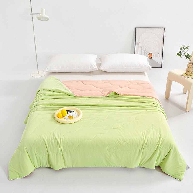 Solid Color AB Version Summer Cool Feeling Thin Duvet Washable