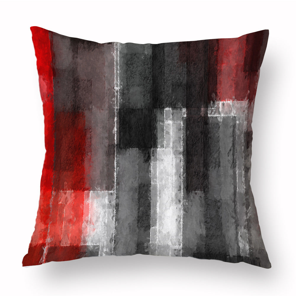 Geometric Digital Printing Cushion For Home Sofa