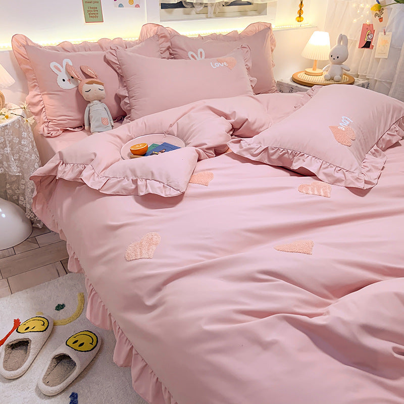 Four-piece Bedding Girl Heart Princess Style