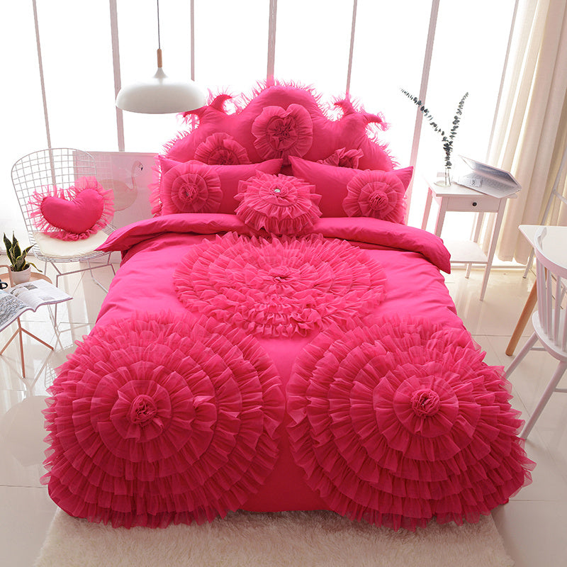 Cotton Princess Wind Bed Skirt Type Bedding