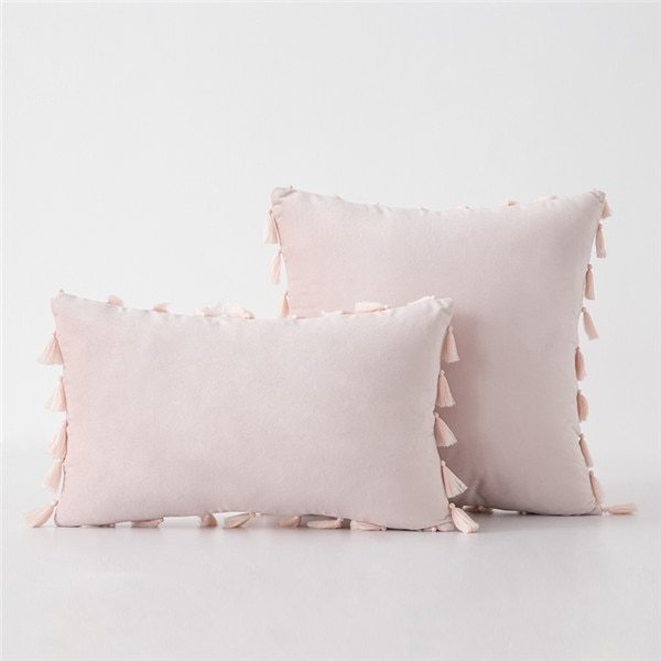 Velvet sofa pillowcase