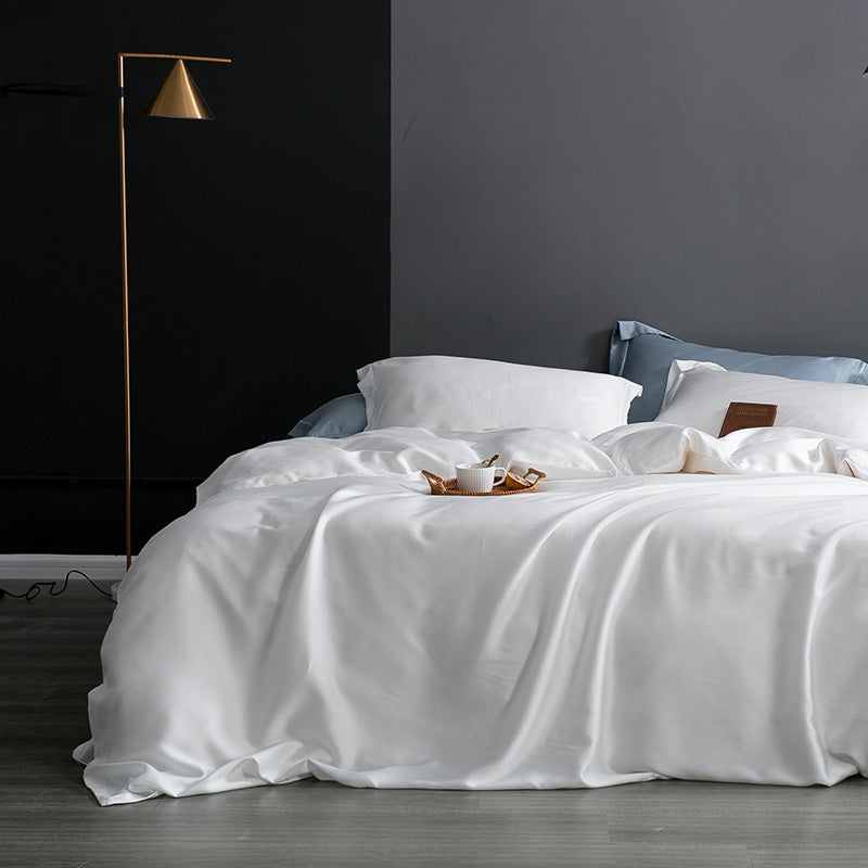 High-grade 80 double-sided solid color Tencel duvet cover