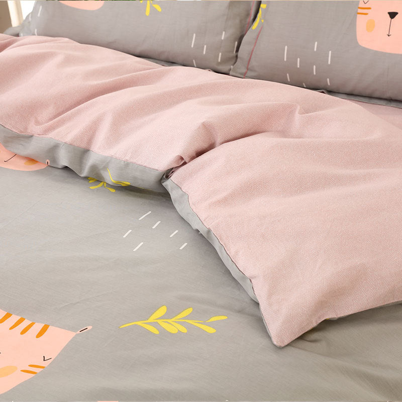 Four-piece cotton bedding set