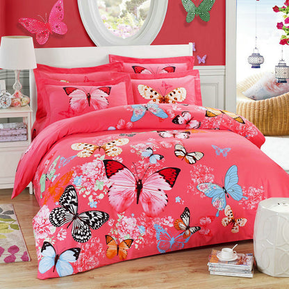 Four-piece cotton bed