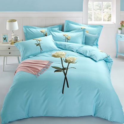 Four-piece cotton bed