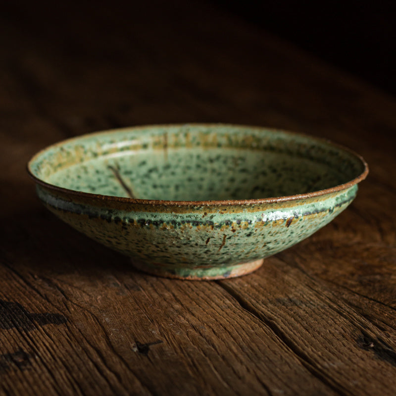 Bamboo Hat Plate Retro Manual Flambe Stoneware Dish