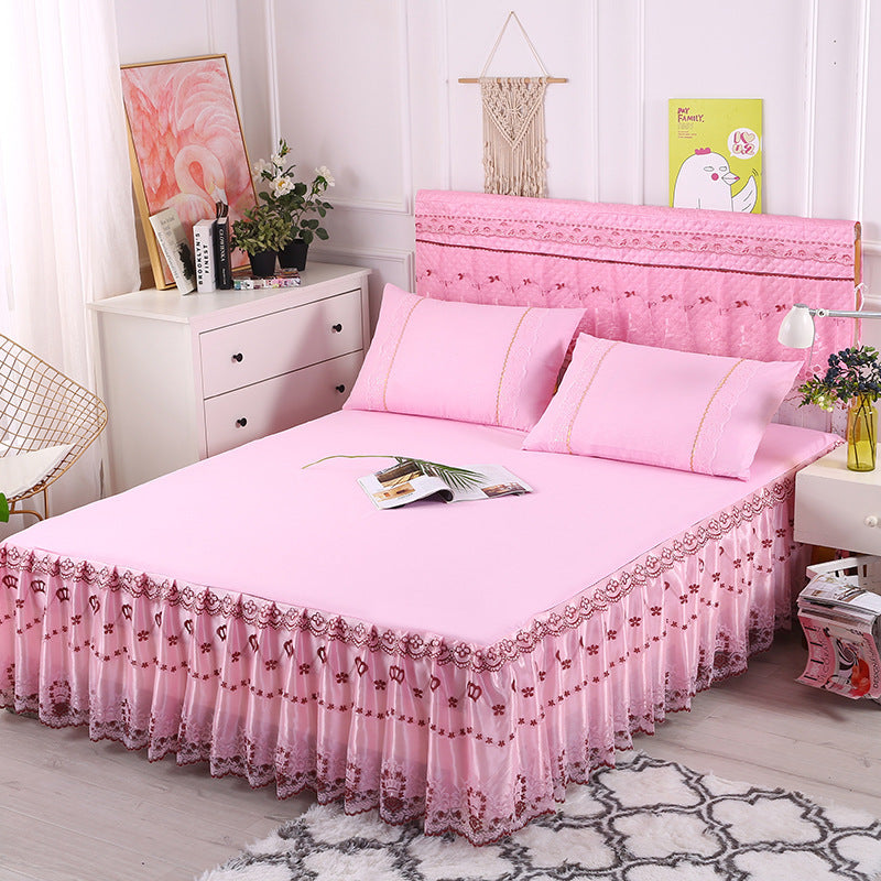 Lace bedspread lace bed skirt