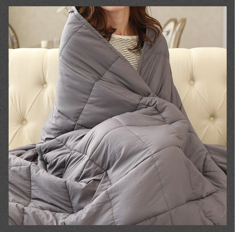 Nouveau produit Couverture lestée Soulage l'anxiété Améliore le sommeil Libère le stress Couverture lestée Couverture courtepointe Couleur personnalisable disponible