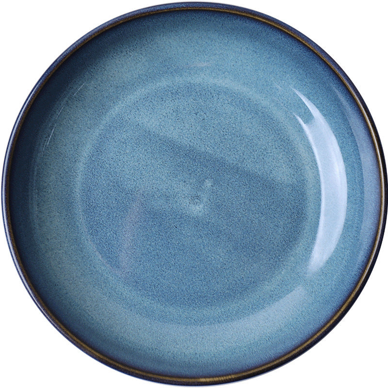 Blue Ceramic Serving Bowl