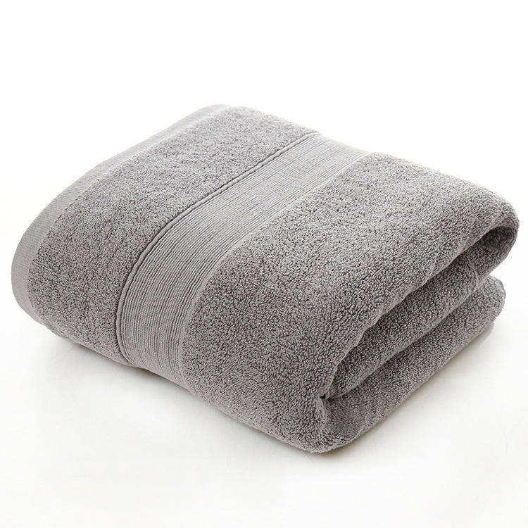 Cotton thickened plain colored bath towel