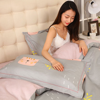 Four-piece cotton bedding set