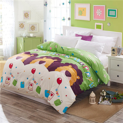 Four-piece cartoon bed