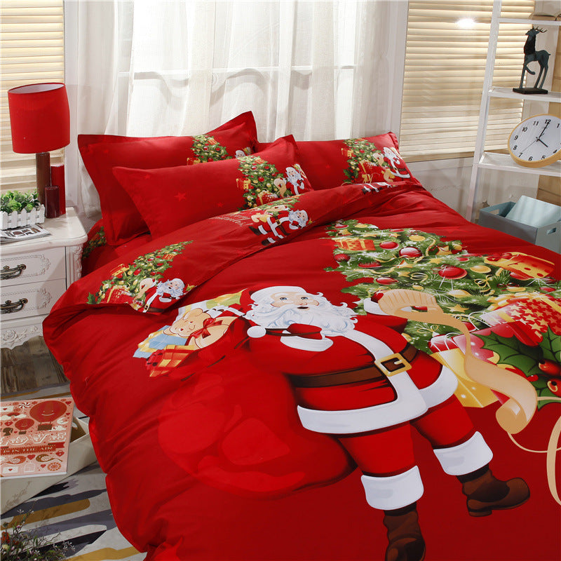 Three or four sets of cotton 3D Christmas