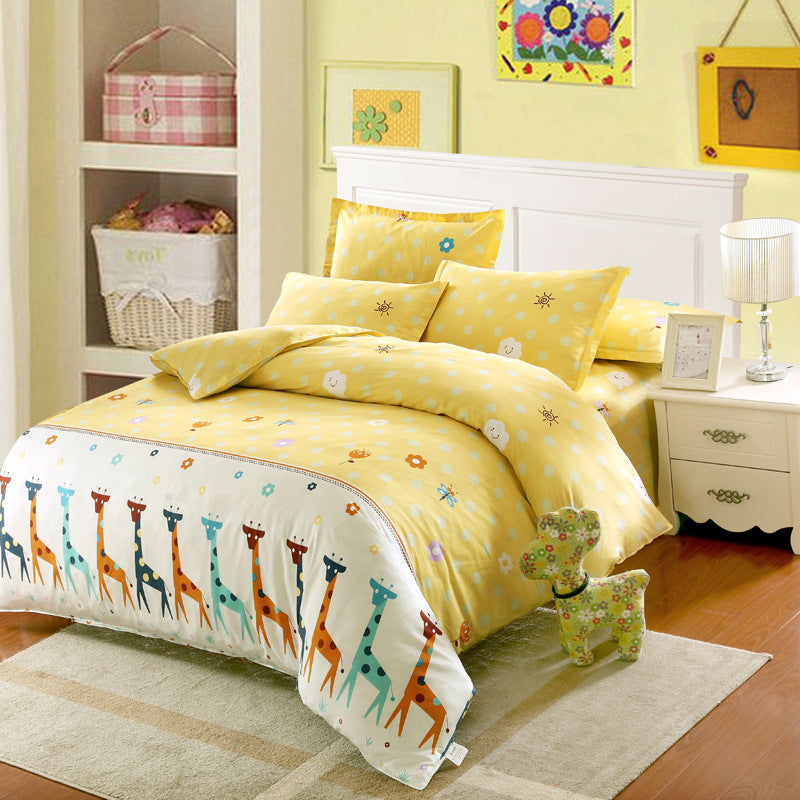 Four-piece cartoon bed