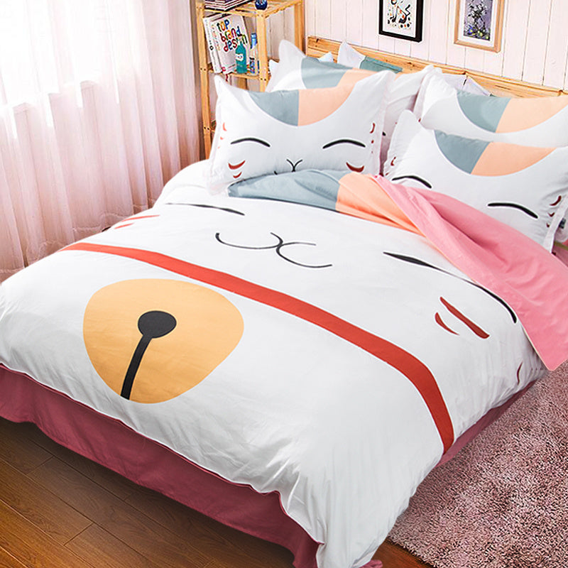 Cartoon brushed three or four-piece 1.8m bed female dormitory