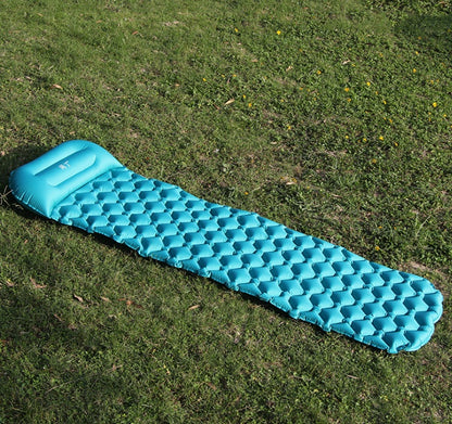 Tapis de camping gonflable pour tente, coussin double pour extérieur, pique-nique, plage, deux couvertures à carreaux, coussin pour bébé, repos à la maison, matelas doux