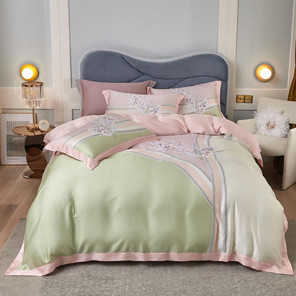 Tencel Four-piece Large Version Series Focus On High-end Bedding