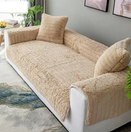 Plush Sofa Cushions Thickened To Keep Warm And Non-slip