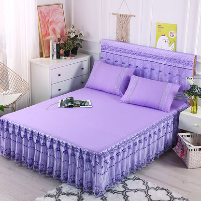 Lace bedspread lace bed skirt