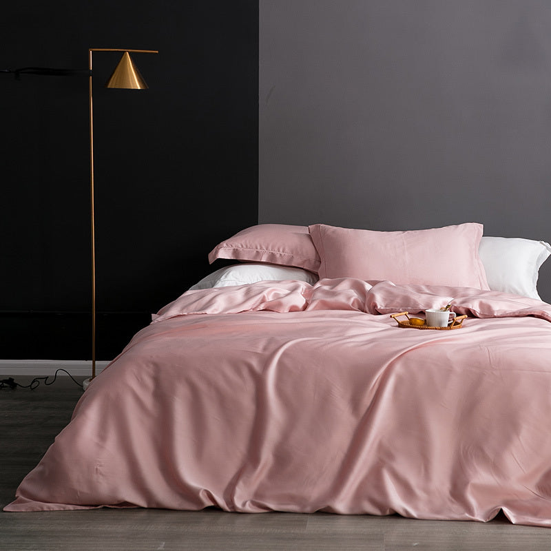 High-grade 80 double-sided solid color Tencel duvet cover