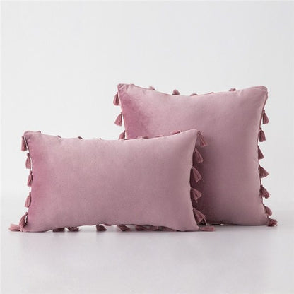 Velvet sofa pillowcase