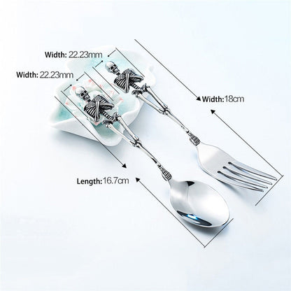 Fourchette et cuillère en acier inoxydable