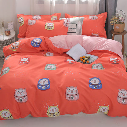 Single student dormitory three-piece bedding girl heart