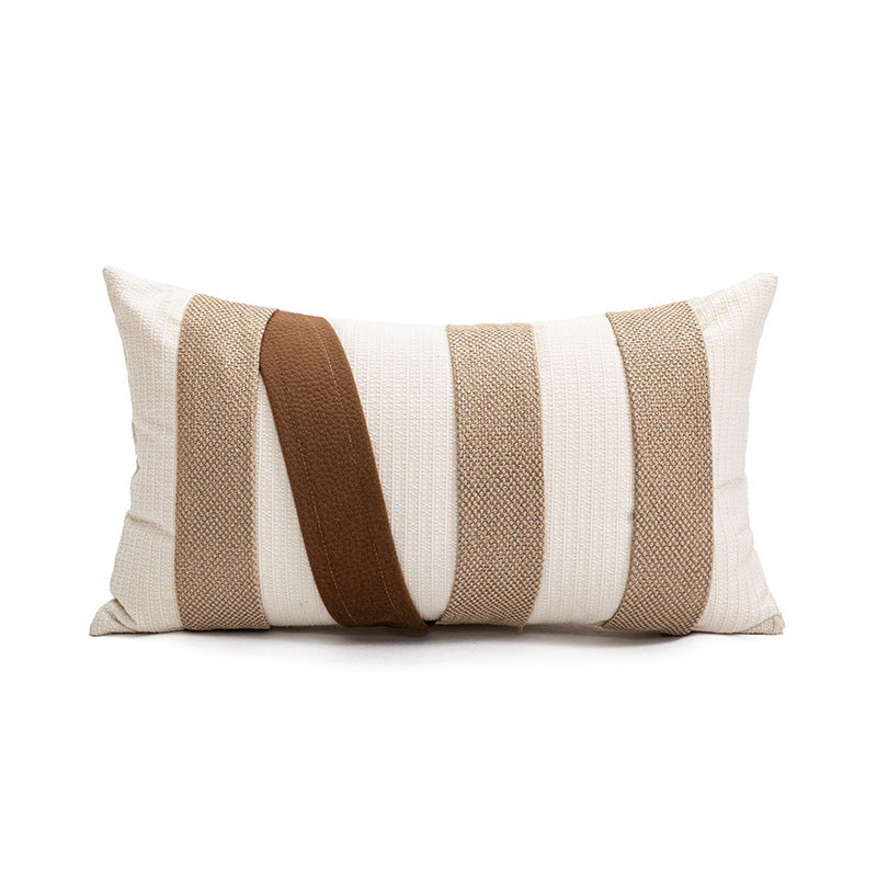 Sofa Bedroom Bay Window Nordic Brown Brown Pillow Cover