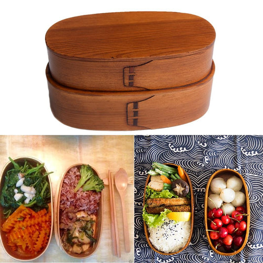 Japanese style cedar bento box