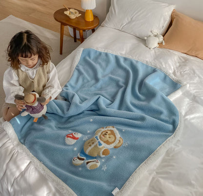 Children's Double-Sided Lamb Velvet Blanket Blanket Cover Blanket Quilt