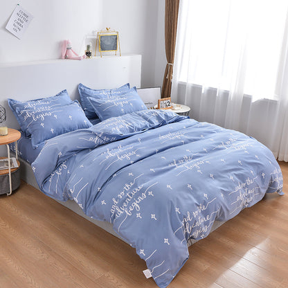 Housse de couette simple de style scandinave pour lit simple