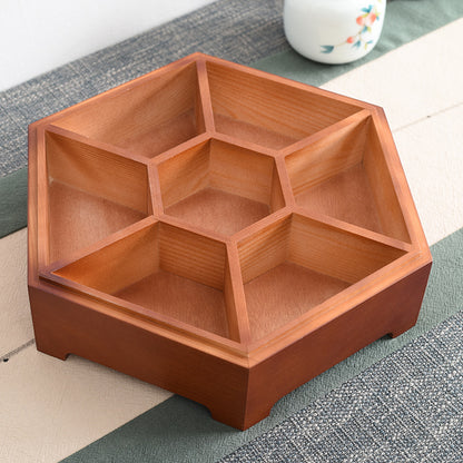 Tray nut Storage  Divided Grid With Lid Dried Fruit Box