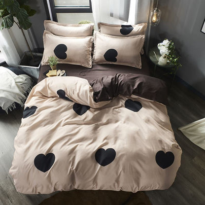 Cartoon Summer Bedding Four-piece Princess Style Comfortable