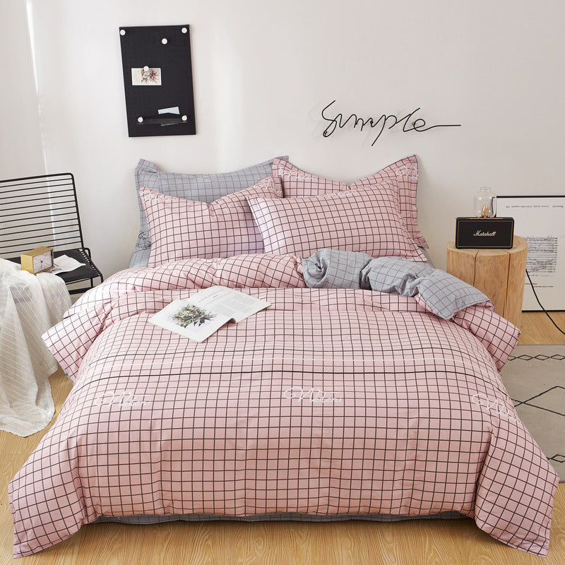 Three or Four-piece Cotton Twill Bedding for Students