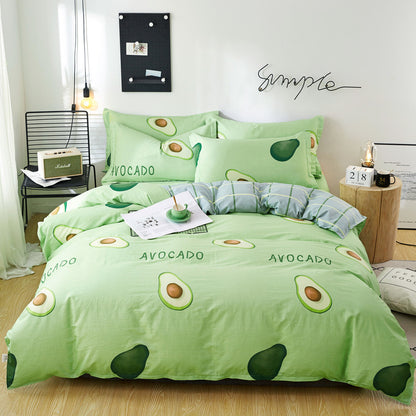 Three or Four-piece Cotton Twill Bedding for Students