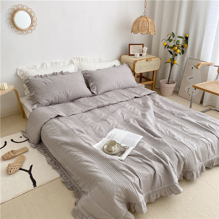 A Single Piece Of Pure Cotton Thick Bed Sheet Can Be Used As A Summer Quilt