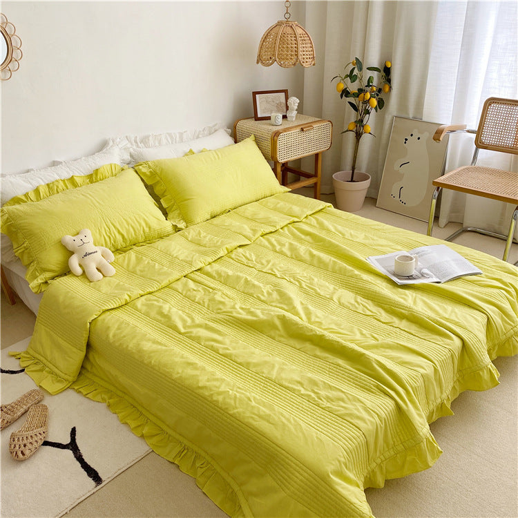 A Single Piece Of Pure Cotton Thick Bed Sheet Can Be Used As A Summer Quilt