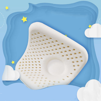 Baby Anti-Deviation Head Setting Latex Pillow