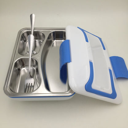 Stainless Steel With Spoon, Chopsticks, Knife And Fork Electric Heat Preservation Lunch Box